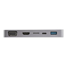 StarTech.com USB-C Multiport Adapter - USB-C a 4K HDMI o VGA con Power Delivery di pass-through da 100W, Hub USB 2-porta a 10Gbi