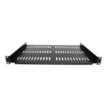 StarTech.com 1 HE 19 pollici rack-mount per armadio di rete - Freitragende perforierte Rack ablage f├╝r Serverschrank/Rack - Mon
