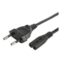 StarTech.com Cavo di Alimentazione CA da 3m, Spina EuroPlug a C7, 2.5A-250V, 18AWG, Cavo Elettrico di Ricambio con spina
