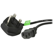 StarTech.com 1 m PC cavo elettrico UK, da BS 1363 a C13, 18AWG, cavo per apparecchiature non termiche - Cavo elettrico - BS 1363