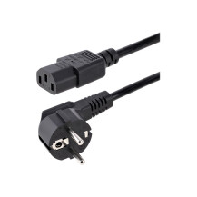 StarTech.com 1 m cavo elettrico C13, EU Schuko a C13, 10A 250V, cavo di rete - Cavo elettrico - CEE 7/7 (S) power