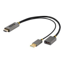 StarTech.com Adattatore HDMI a DisplayPort da 30 cm, Cavo adattatore da sorgente HDMI 4K 60 Hz attivo a monitor DP, alimentato t