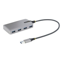 StarTech.com Hub USB a 4 porte, USB 3.0 5 Gbps, alimentato tramite bus, Hub da USB-A a 4x USB-A con ingresso alimentazione ausil