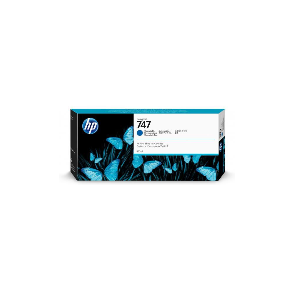 ORIGINAL HP Cartuccia d'inchiostro Blu P2V85A 747 300ml