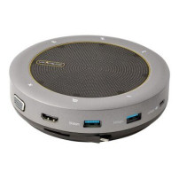 StarTech.com Mini dock per altoparlanti da conferenza USB-C, Altoparlante portatile per sala riunioni e adattatore multiporta, D