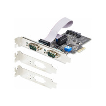 StarTech.com 2-Port Seriale PCIe Scheda, RS232/RS422/RS485