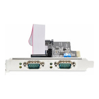 StarTech.com 2-Port Seriale PCIe Scheda, RS232/RS422/RS485