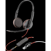HP Poly Cuffie Blackwire 3225 USB-C nero (8X229A6)