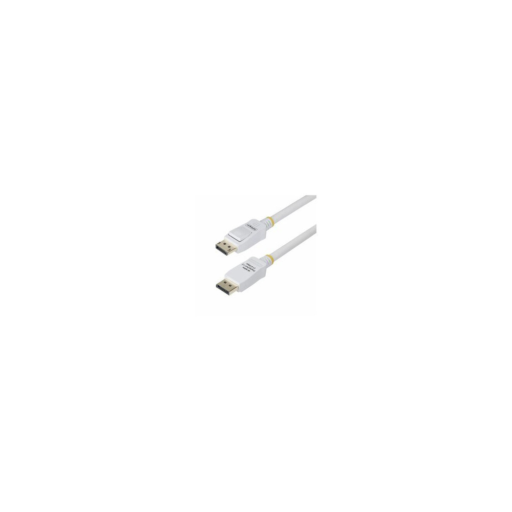 StarTech.com Cavo DisplayPort 1.2 certificato VESA bianco da 3 m con chiusure - Cavo DisplayPort - DisplayPort (M)