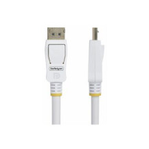 StarTech.com Cavo DisplayPort 1.2 certificato VESA bianco da 3 m con chiusure - Cavo DisplayPort - DisplayPort (M)