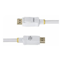 StarTech.com Cavo DisplayPort 1.2 certificato VESA bianco da 3 m con chiusure - Cavo DisplayPort - DisplayPort (M)