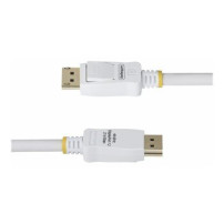 StarTech.com Cavo DisplayPort 1.2 certificato VESA bianco da 3 m con chiusure - Cavo DisplayPort - DisplayPort (M)