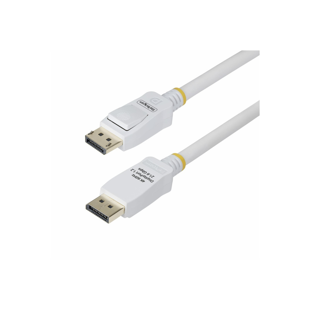 StarTech.com 6ft White VESA Certified DisplayPort 1.2 Cable with Latches - Cavo DisplayPort - DisplayPort (M)
