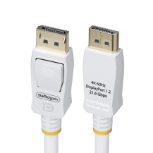 StarTech.com 6ft White VESA Certified DisplayPort 1.2 Cable with Latches - Cavo DisplayPort - DisplayPort (M)