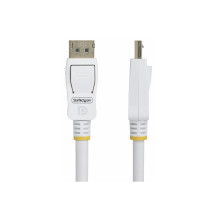 StarTech.com 6ft White VESA Certified DisplayPort 1.2 Cable with Latches - Cavo DisplayPort - DisplayPort (M)