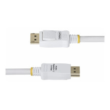 StarTech.com 6ft White VESA Certified DisplayPort 1.2 Cable with Latches - Cavo DisplayPort - DisplayPort (M)