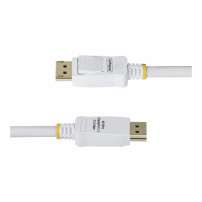 StarTech.com 6ft White VESA Certified DisplayPort 1.2 Cable with Latches - Cavo DisplayPort - DisplayPort (M)