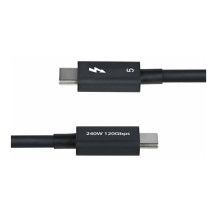 StarTech.com 3ft (1m) Thunderbolt 5 Cable, 80Gbps/120Gbps, Certified - Cavo Thunderbolt - Thunderbolt 5 (M)