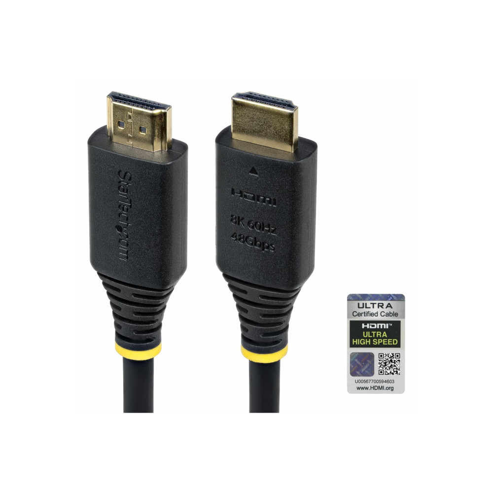 StarTech.com Ultra Alta Velocit├á - Cavo HDMI - HDMI maschile a HDMI maschile - 1 m - schermato - Nero - passivo, supporto per 4