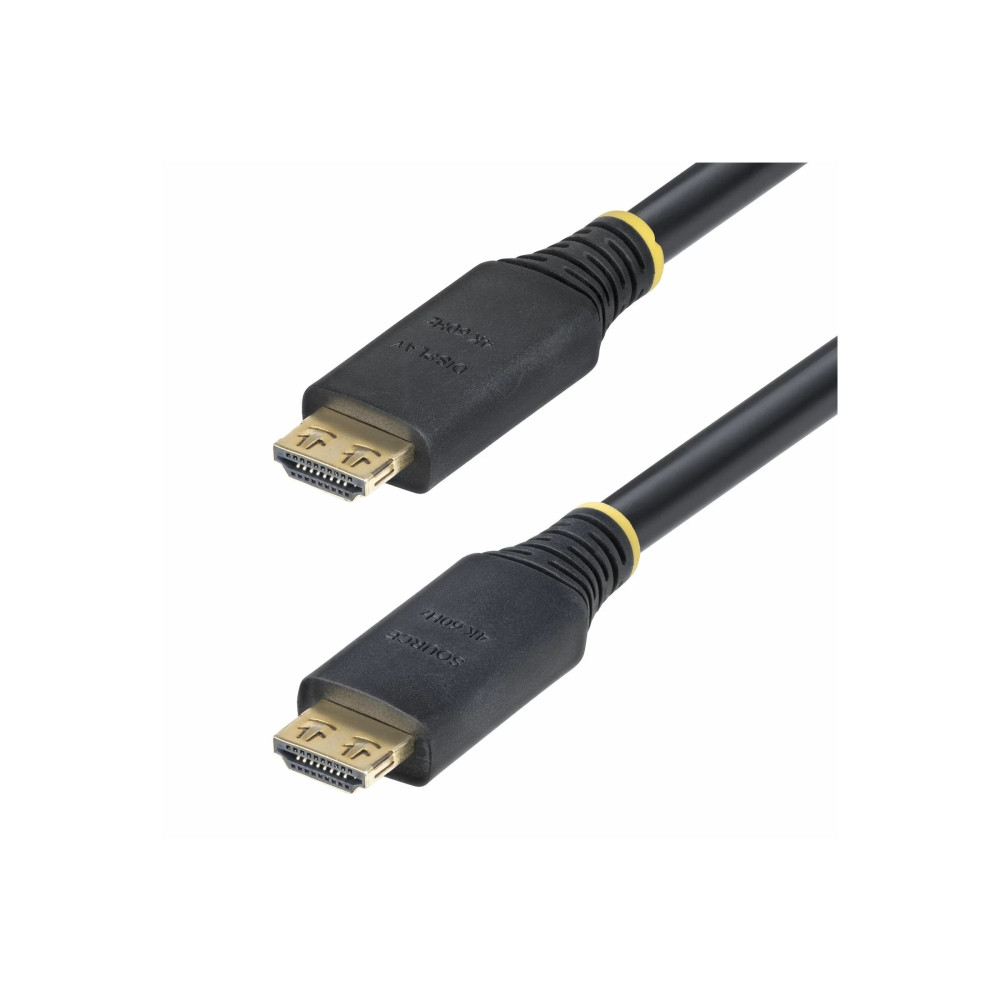 StarTech.com Alta Velocit├á - Cavo HDMI - HDMI maschile a HDMI maschile - 15 m - schermato - Nero - senza halogeni, attivo, supp