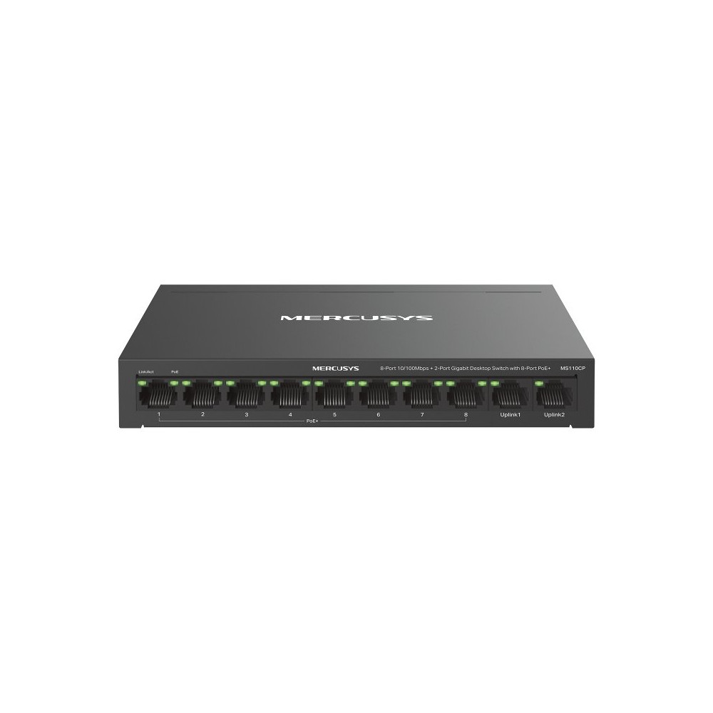 SWITCH 8P POE+2P GIGABIT SWITCH 8P+2P POE DESKTOP