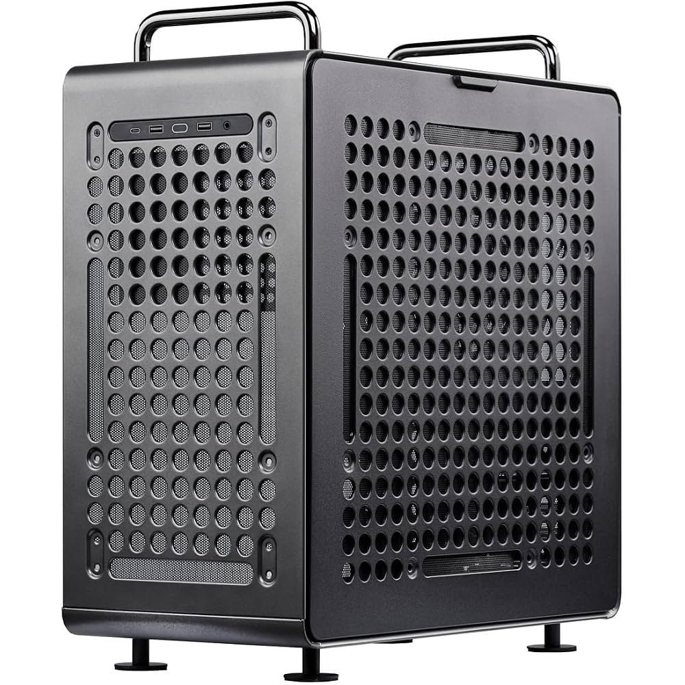 CASE MIDITOWER NO PSU QUBE 540 VETRO SX - ATX MATX MITX - IRON