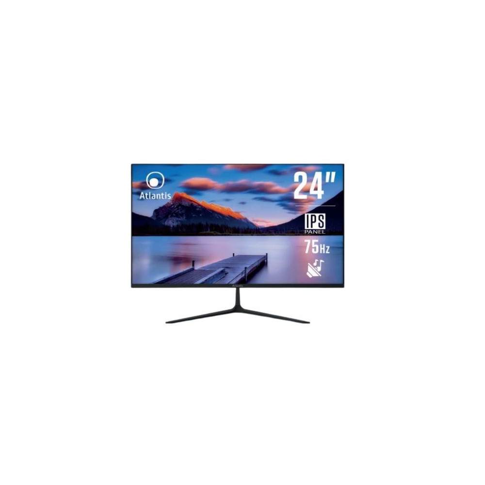MONITOR ATLANTIS LED 23,8" Wide A05-HE24I-VHDM IPS 1920x1080 5ms 235±10cd/m² 1.000:1 VESA MM VGA HDMI DP Black