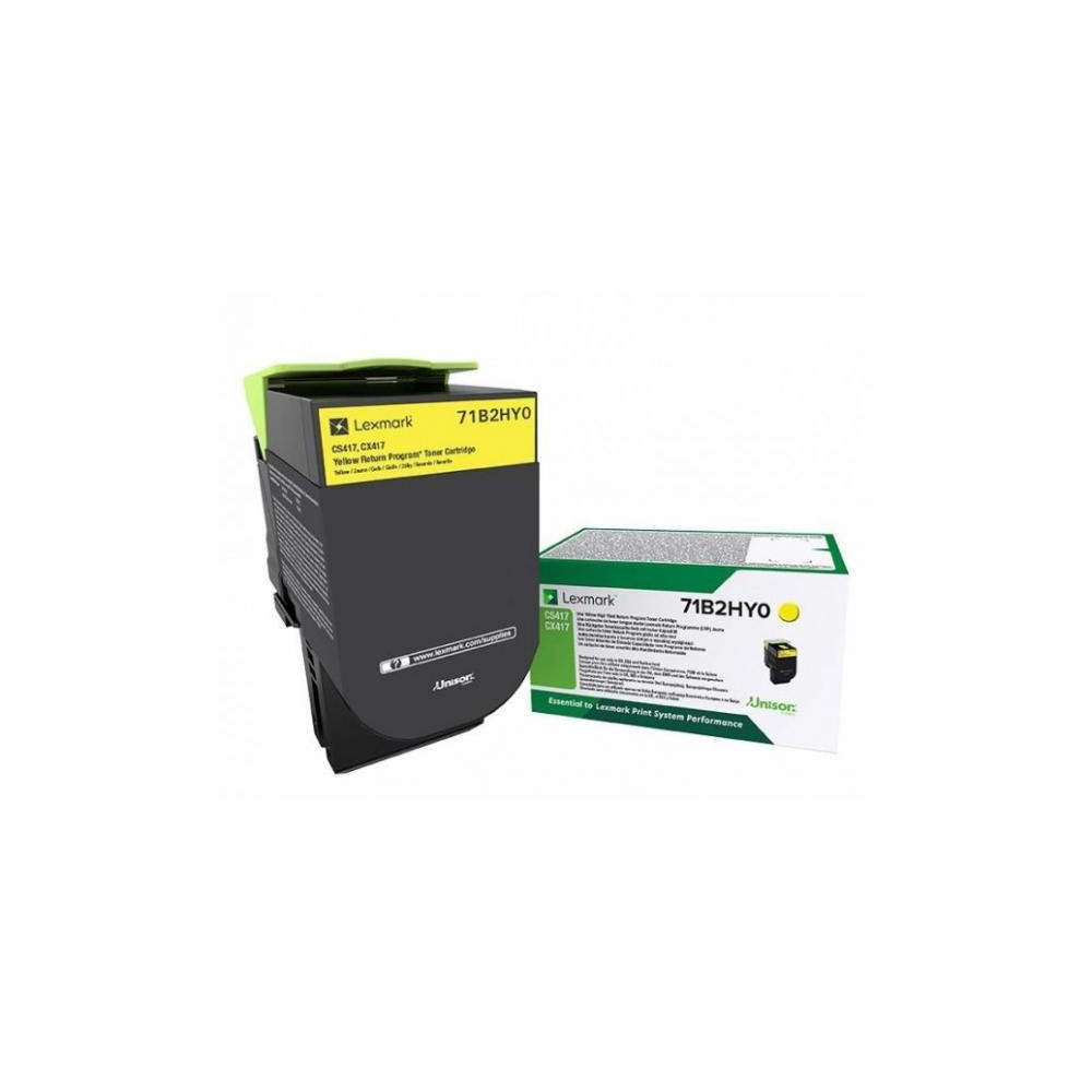 ORIGINAL Lexmark toner giallo 71B2HY0 CS/CX417/517 ~3500 Seiten
