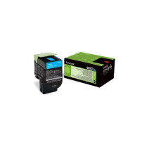 ORIGINAL Lexmark toner ciano 802C 80C20C0 ~1000 Seiten cartuccia di stampa riutilizzabile