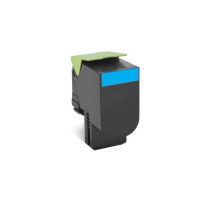 ORIGINAL Lexmark toner ciano 802HC 80C2HC0 ~3000 Seiten cartuccia di stampa riutilizzabile
