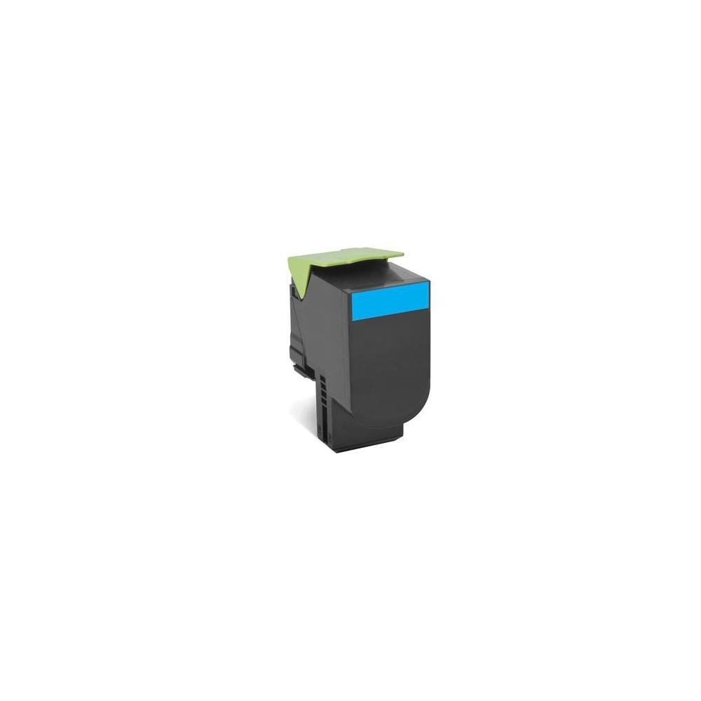 ORIGINAL Lexmark toner ciano 802HC 80C2HC0 ~3000 Seiten cartuccia di stampa riutilizzabile