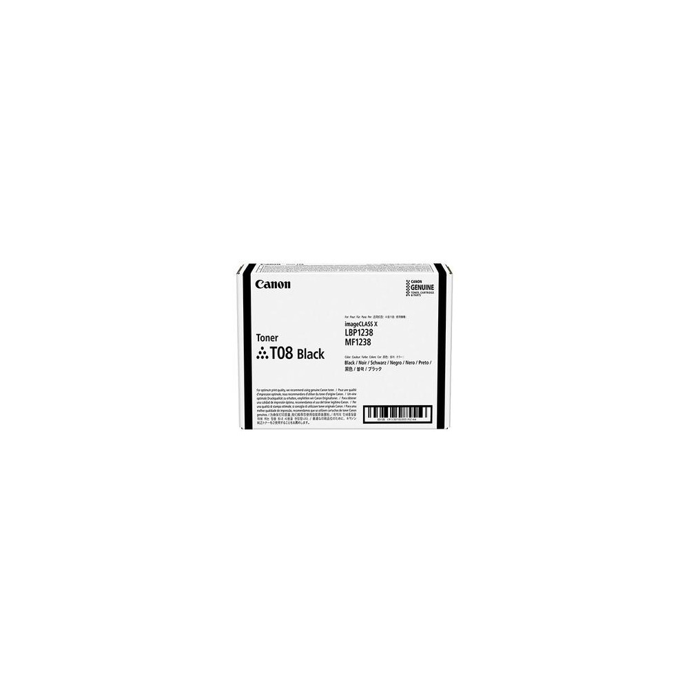TONER CANON T08 Bk 11.000PP x i-SENSYS X 1238P 1238Pr 1238i 1238if