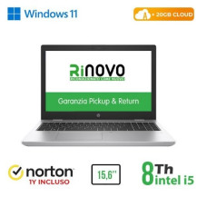 NB HP RINOVO REFURBISHED 650 G5 RN62522312 15.6" i5-8x00U 8GB SSD NEW 256GB W11P CLOUD 20GB + NORTON RN62522312 HP REFURBISHED