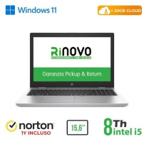 NB HP RINOVO REFURBISHED 650 G5 RN62522312 15.6" i5-8x00U 8GB SSD NEW 256GB W11P CLOUD 20GB + NORTON RN62522312 HP REFURBISHED