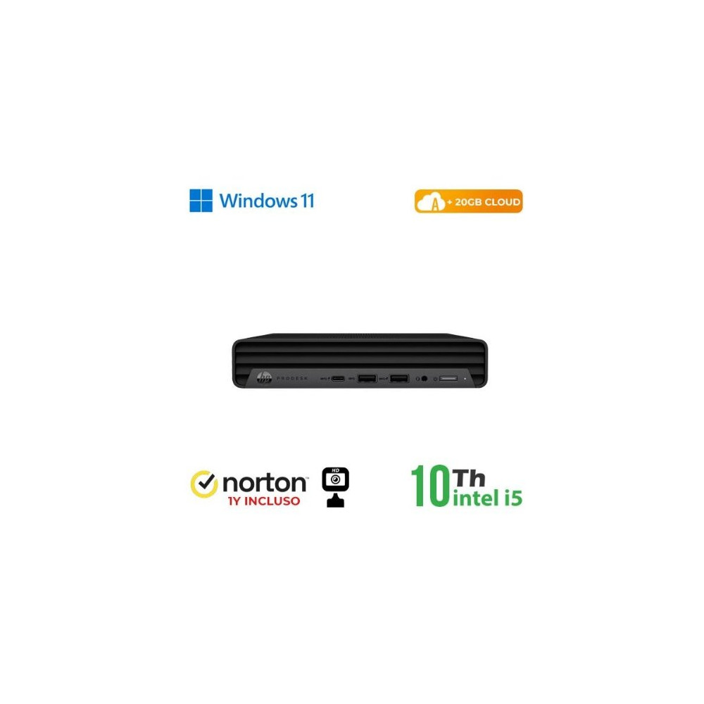 ULTRA MINI PC HP RINOVO REFURBISHED DM 600 800 G6 RN65522381 i5-10x00T 8GB SSD NEW 256GB W11P + CLOUD 20GB + NORTON RN65522381 H