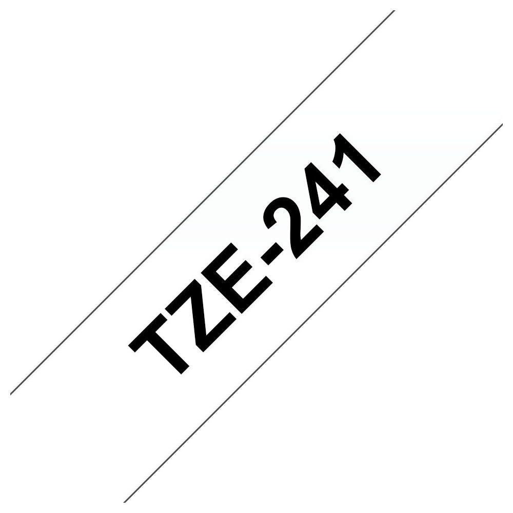 Brother TZE-241 nastro per etichettatrice Nero su bianco