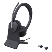 Yealink BH70 Dual with Stand Teams Auricolare Wireless A Padiglione Ufficio USB tipo A Bluetooth Base di ricarica Nero