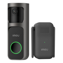 Imou Video Doorbell 2S Kit - mmagine QHD 2K | Batteria da 5000mAh166° D Visione grandangolare | 30° Orizzontale ruotabile | IR V