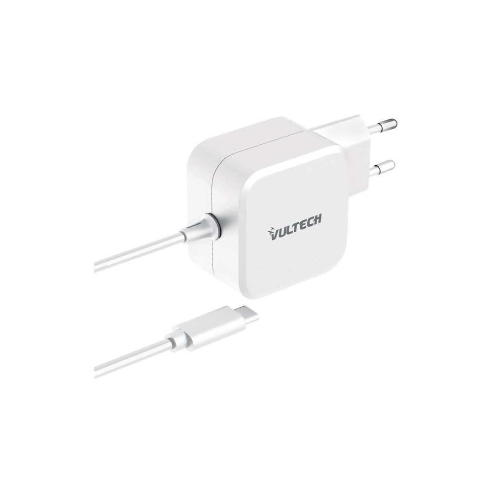 VULTECH AU-67WTC - ALIMENTATORE UNIVERSALE PER NOTEBOOK E SMARTPHONE CON CONNETTORE TYPE-C TECNOLOGIA GAN E FUNZIONE PPS VULAU-6