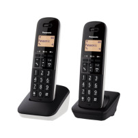 PANASONIC KX-TGB612JT (NERO/BIANCO) - TELEFONO CORDLESS DOPPIO - IMPUGNATURA ANTISCIVOLO - AUTONOMIA IN CHIAMATA 18H PANKXTGB612