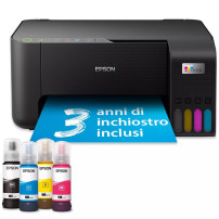 EPSON EcoTank ET-2860 (C11CJ67428) - STAMPANTE MULTIFUNZIONE INKJET A4 - WiFi - FRONTE/RETRO AUTO - 33 PPM EPSET2860