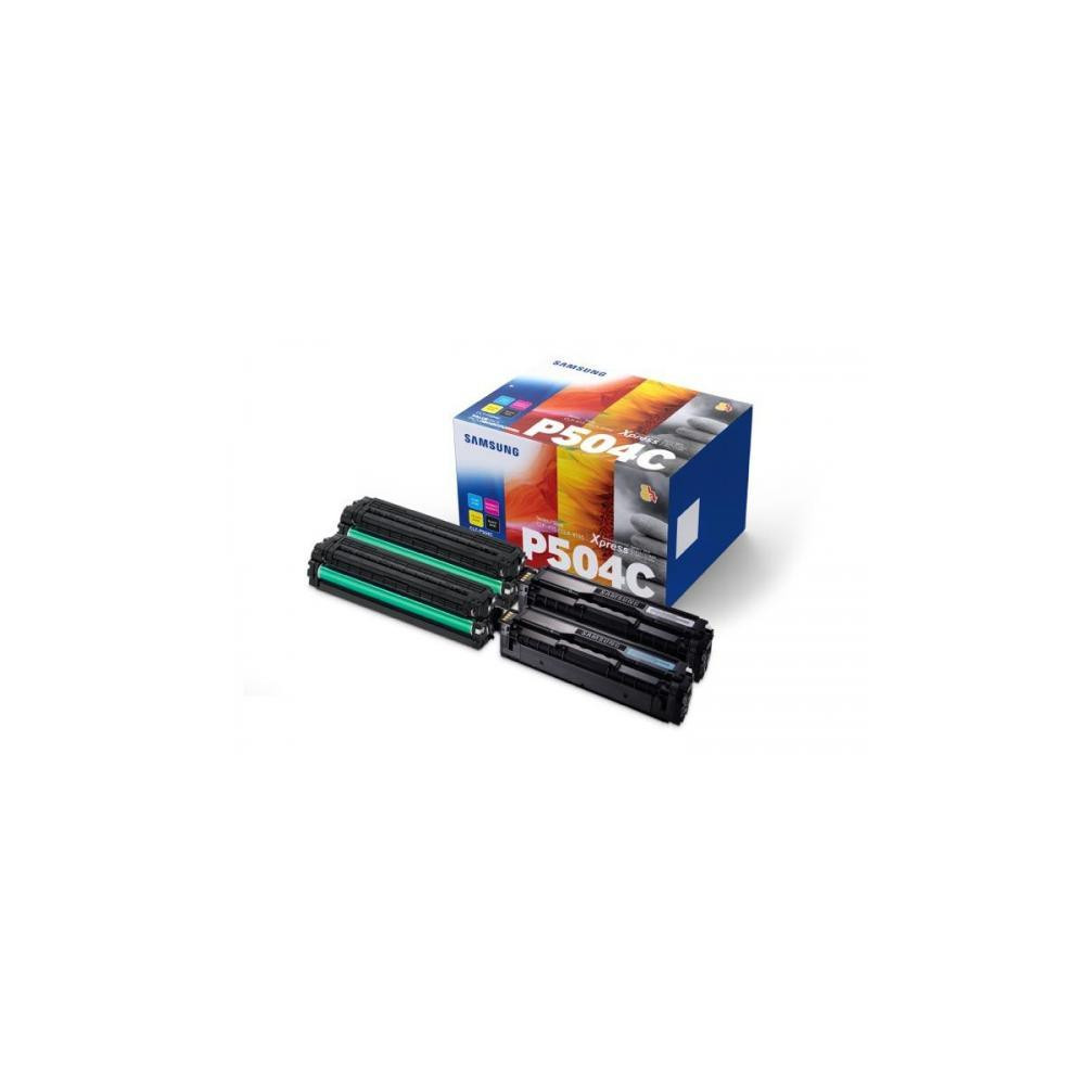 ORIGINAL Samsung Multipack nero / ciano / magenta / giallo CLT-P504C SU400A ~7900 Seiten Rainbow Kit, 4 toner: CLT-K504S + CLT-C