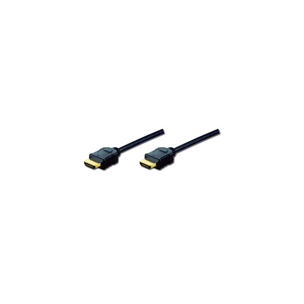 CAVO DIGITUS HDMI TO HDMI, M/M, 10MT, ethernet, connettori dorati, NERO, AK330107100S
