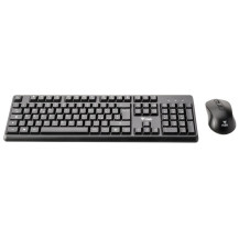 itek DEC W01 tastiera Mouse incluso Universale RF Wireless QWERTY Inglese, Italiano Nero