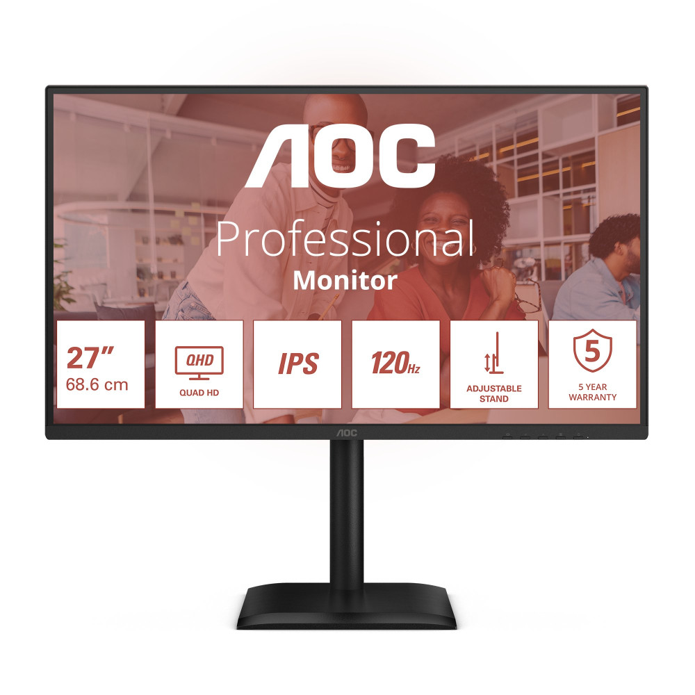 AOC E4 Q27E4U Monitor PC 68,6 cm (27") 2560 x 1440 Pixel Quad HD LED Nero