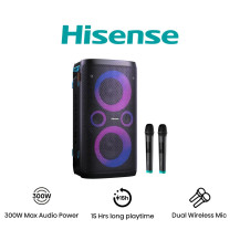 Hisense Party Storm 1 Altoparlante da festa Nero 300 W