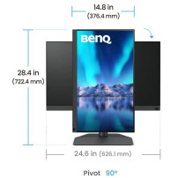 MON 24.1 IPS DP 1XHDMI 2560X1600 BENQ SW242U REG ALTEZZA PIVOT USBC9