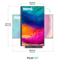 MON 27IPS BENQ 2K DESIGNVUE HDMI DP PD2706QN PIVOT REG ALTEZZ USBC