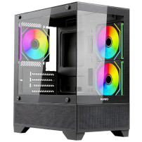 CASE MATX-TOWER NO PSU FLOW FK100 3FAN ARGB F&S GLASS