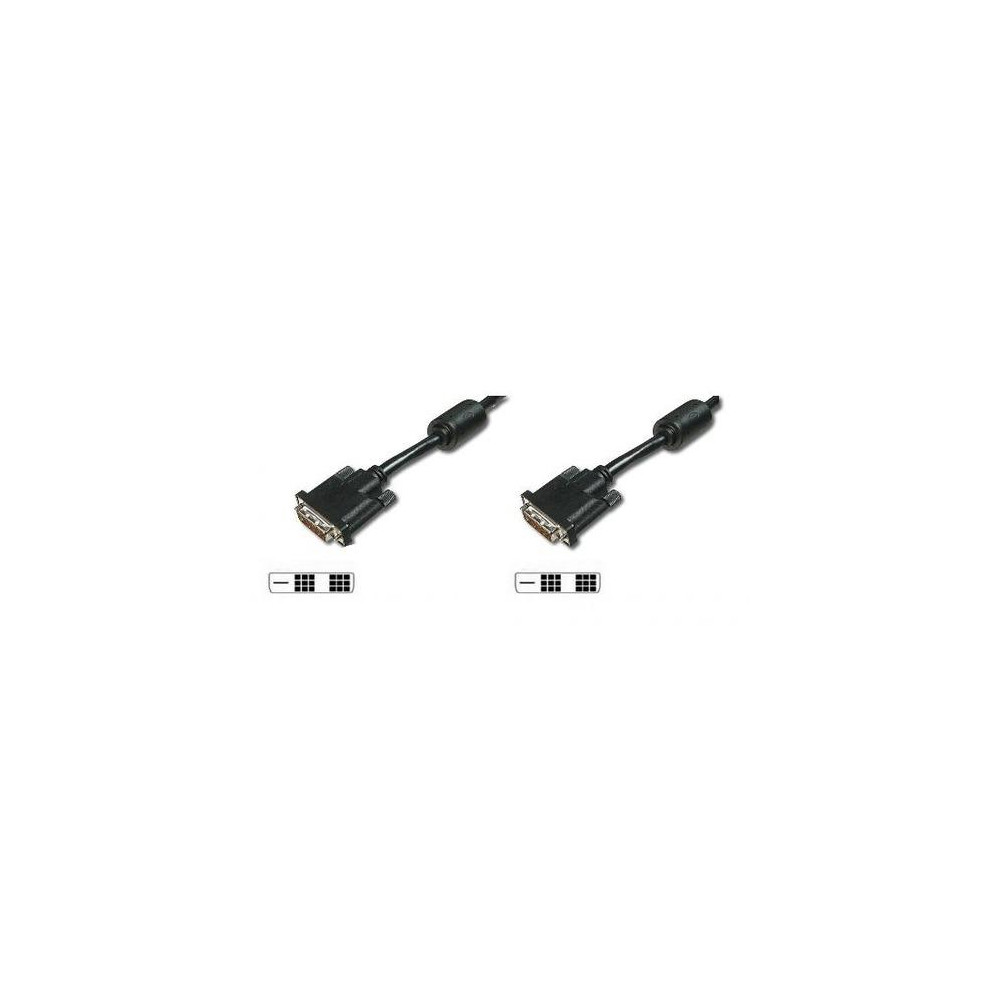 CAVO DIGITUS DVI-D TO DVI-D, M/M, 1,8MT, SINGLE LINK, NERO, 02501